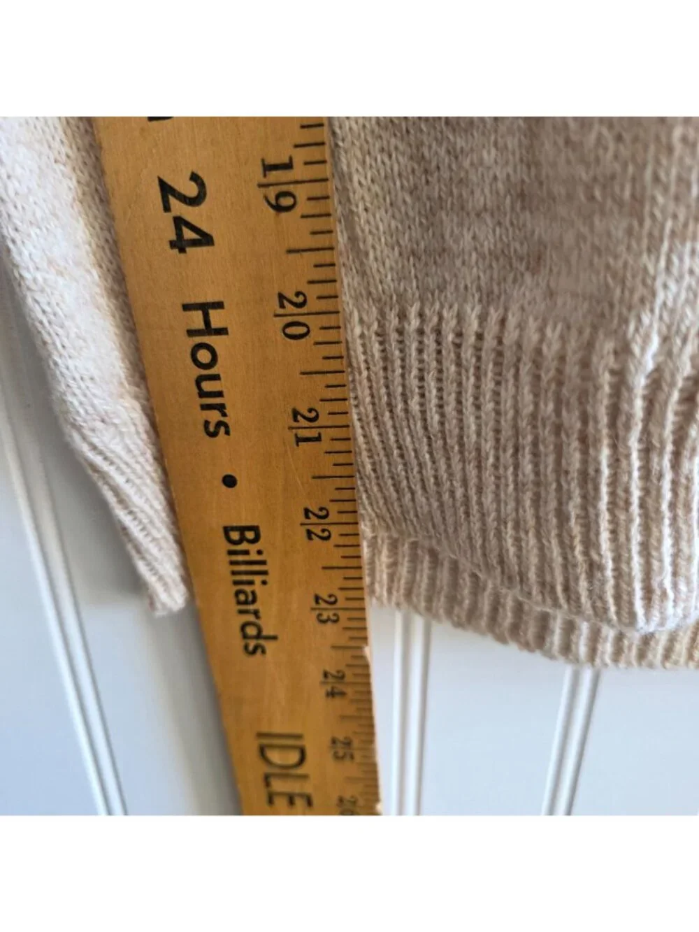 Vintage 80s Ilyse Shawl Collar Pullover Sweater S Beige Preppy Academia Office
